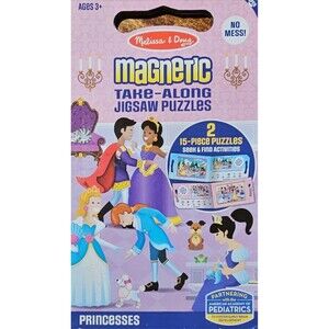Melissa & Doug. Princess Take Along Magnetic Jigsaw Puzzles (2 15-Piece Puzzles)